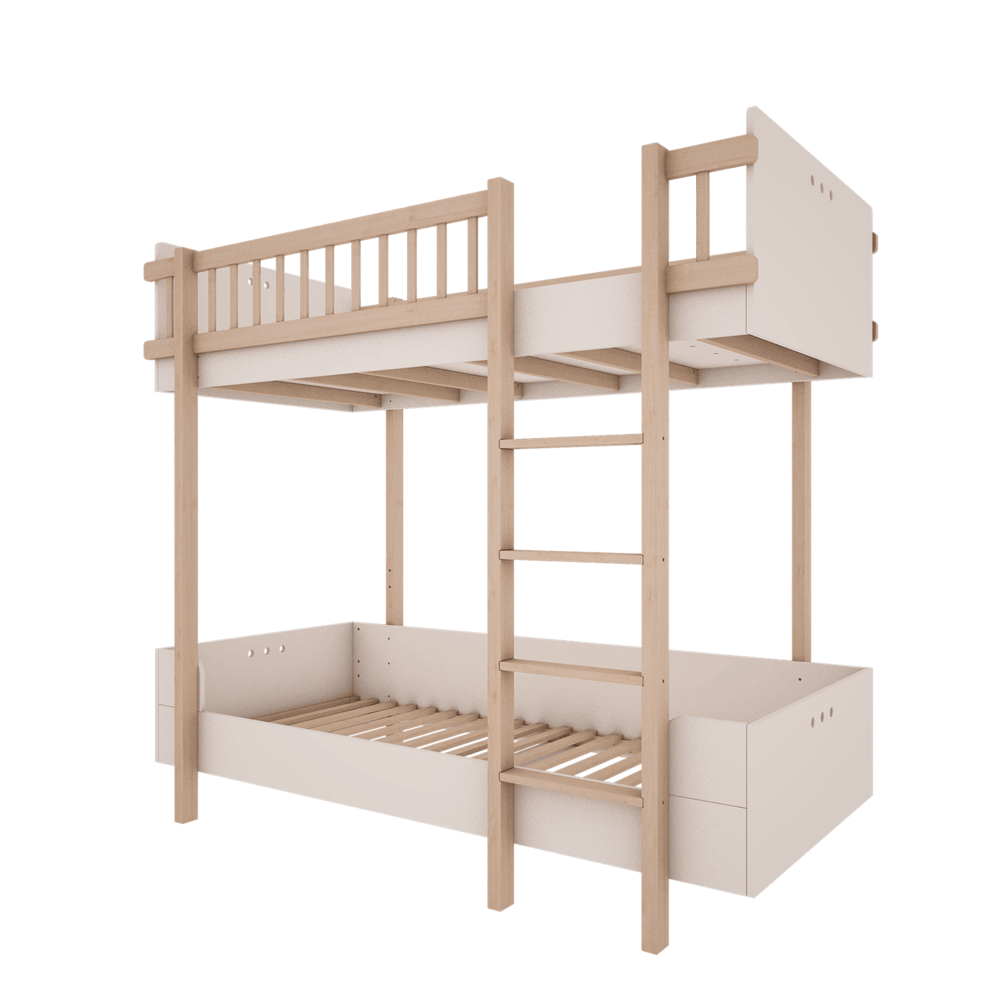 Wooden Bunk Bed for a Modern Kids' Room