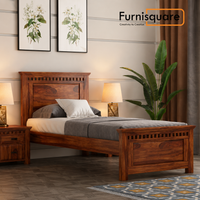 Wooden Single Size Bed without Storage