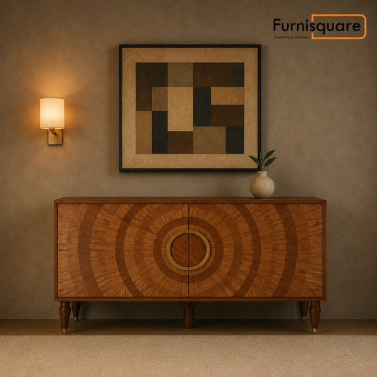 Wooden Sideboard Cabinet with Storage for Living Room