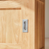 Wooden Bookshelf for Living Storage in Honey Finish