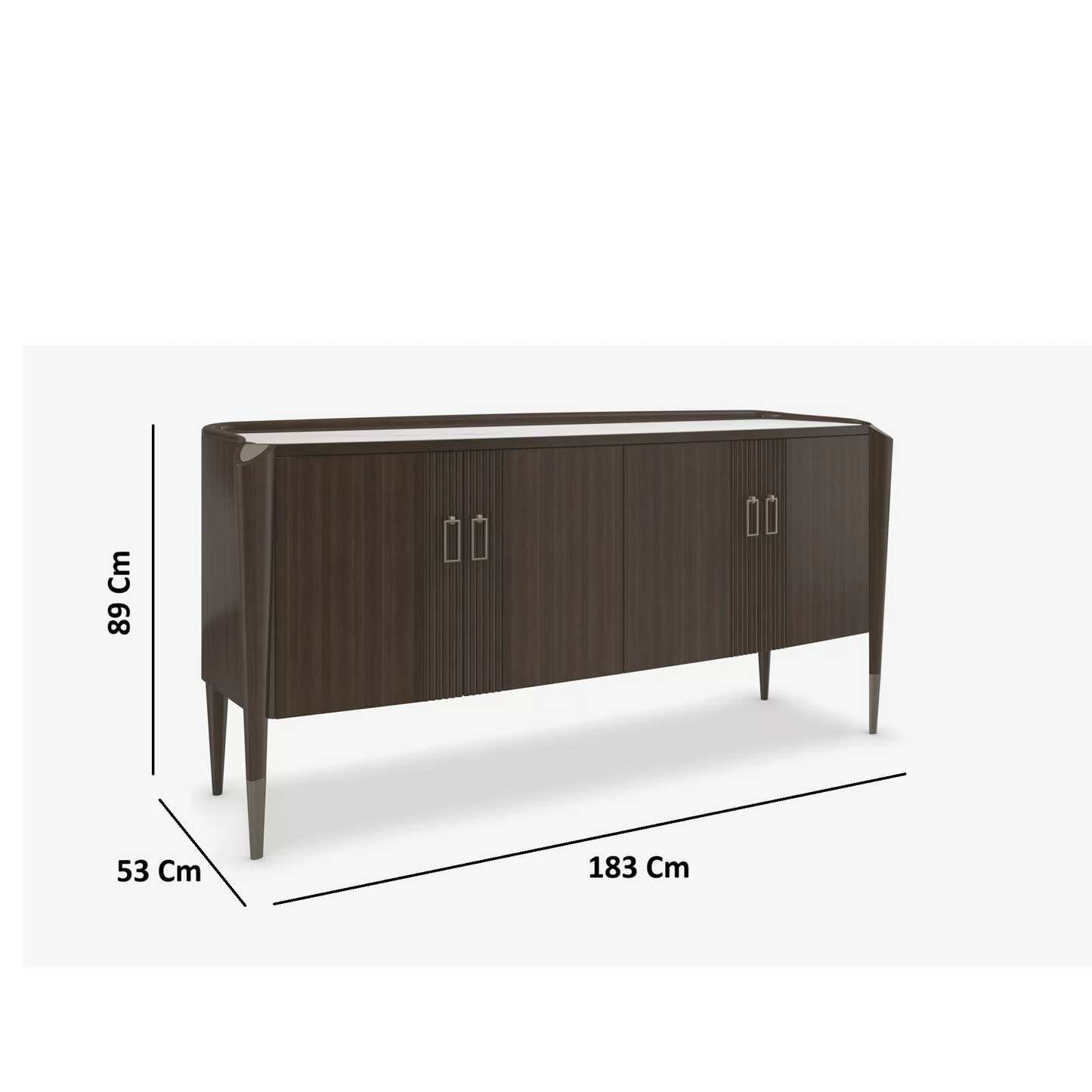 Wooden Sideboard Cabinet with Storage for Living Room
