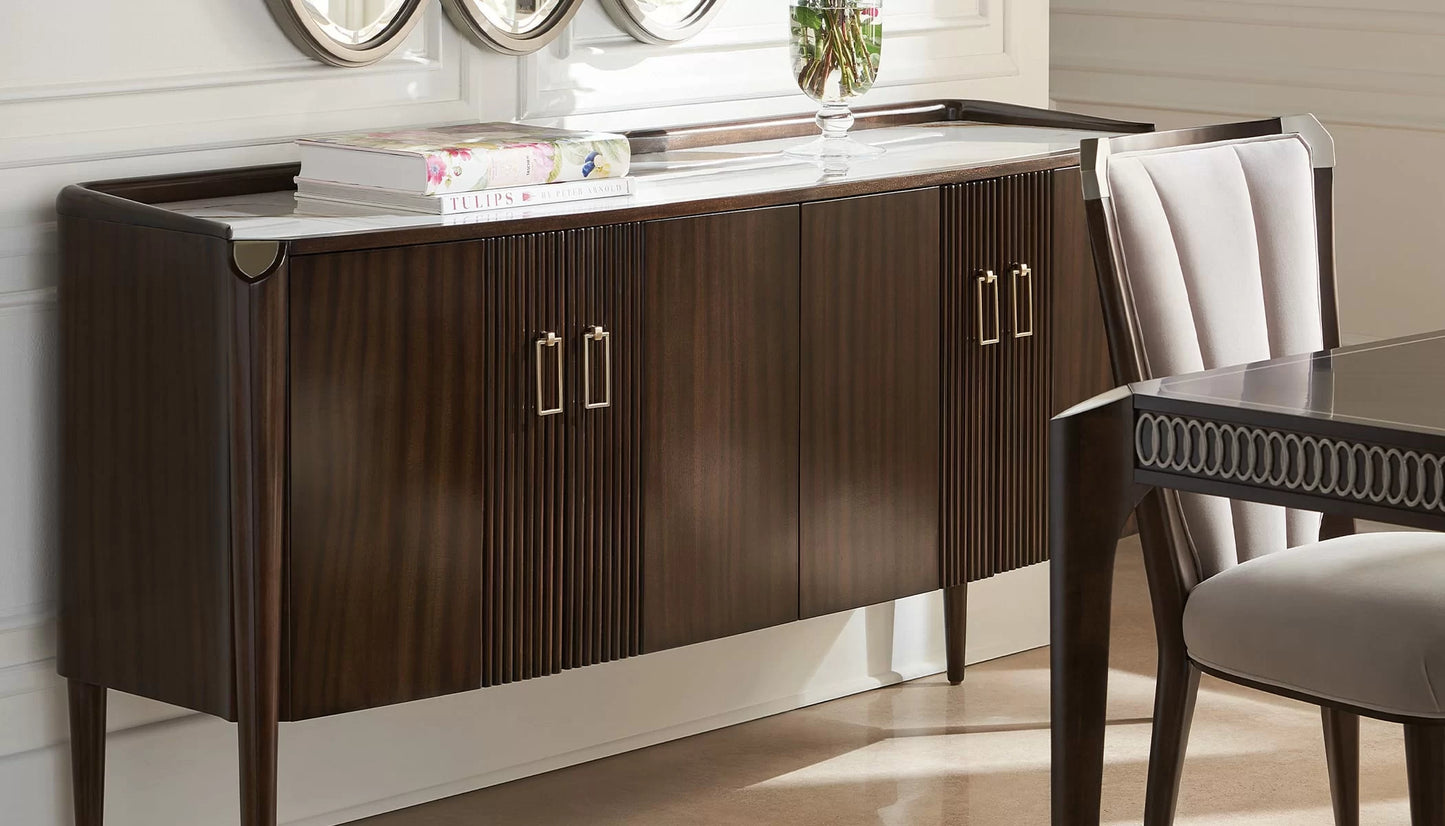 Wooden Sideboard Cabinet with Storage for Living Room