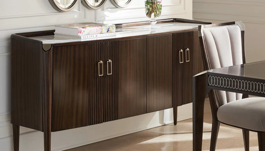 Wooden Sideboard Cabinet with Storage for Living Room
