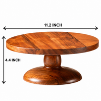 Solid Sheesham Wood Cake Stand for Kitchen