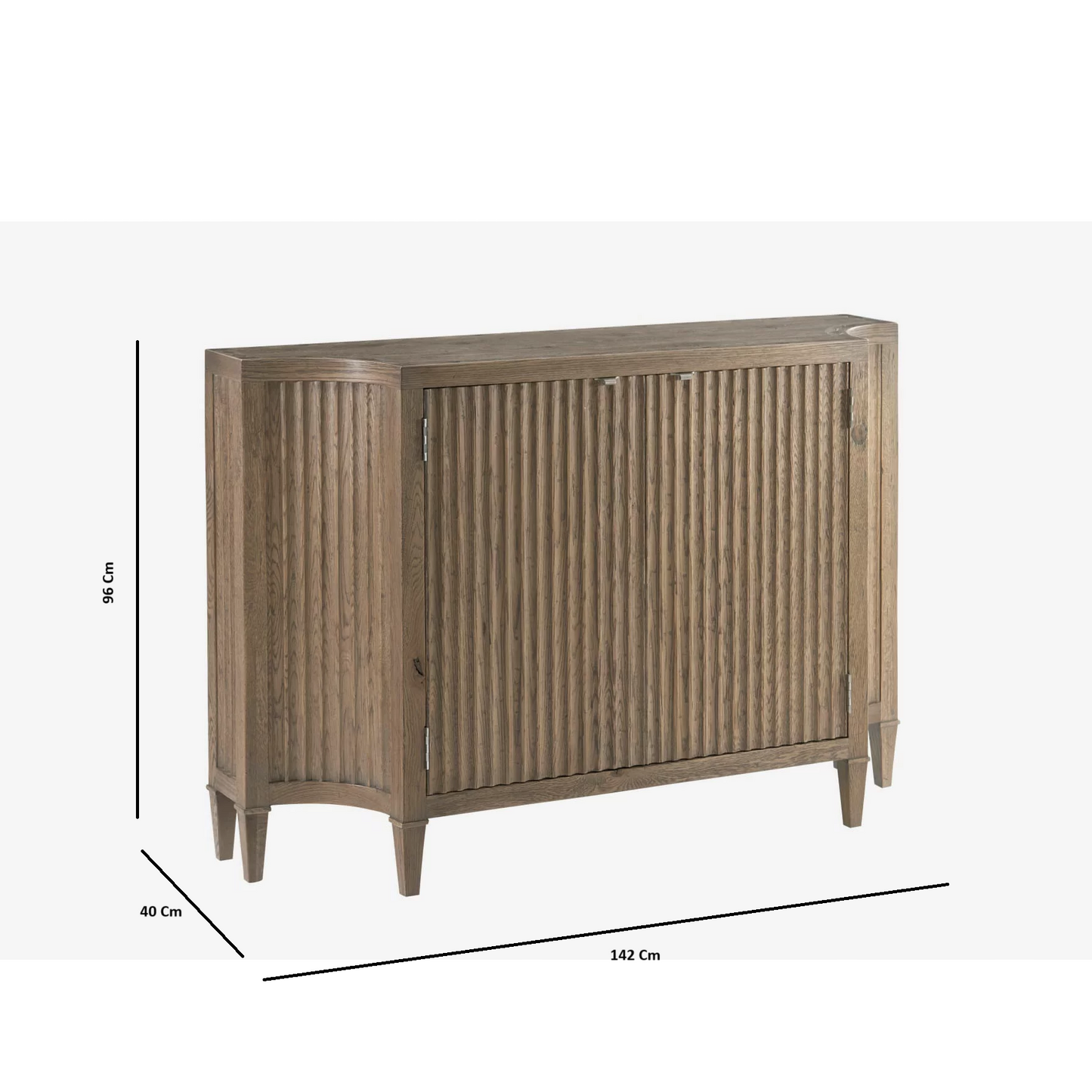 Solid Wood Sideboard Cabinet with Storage for Living Room