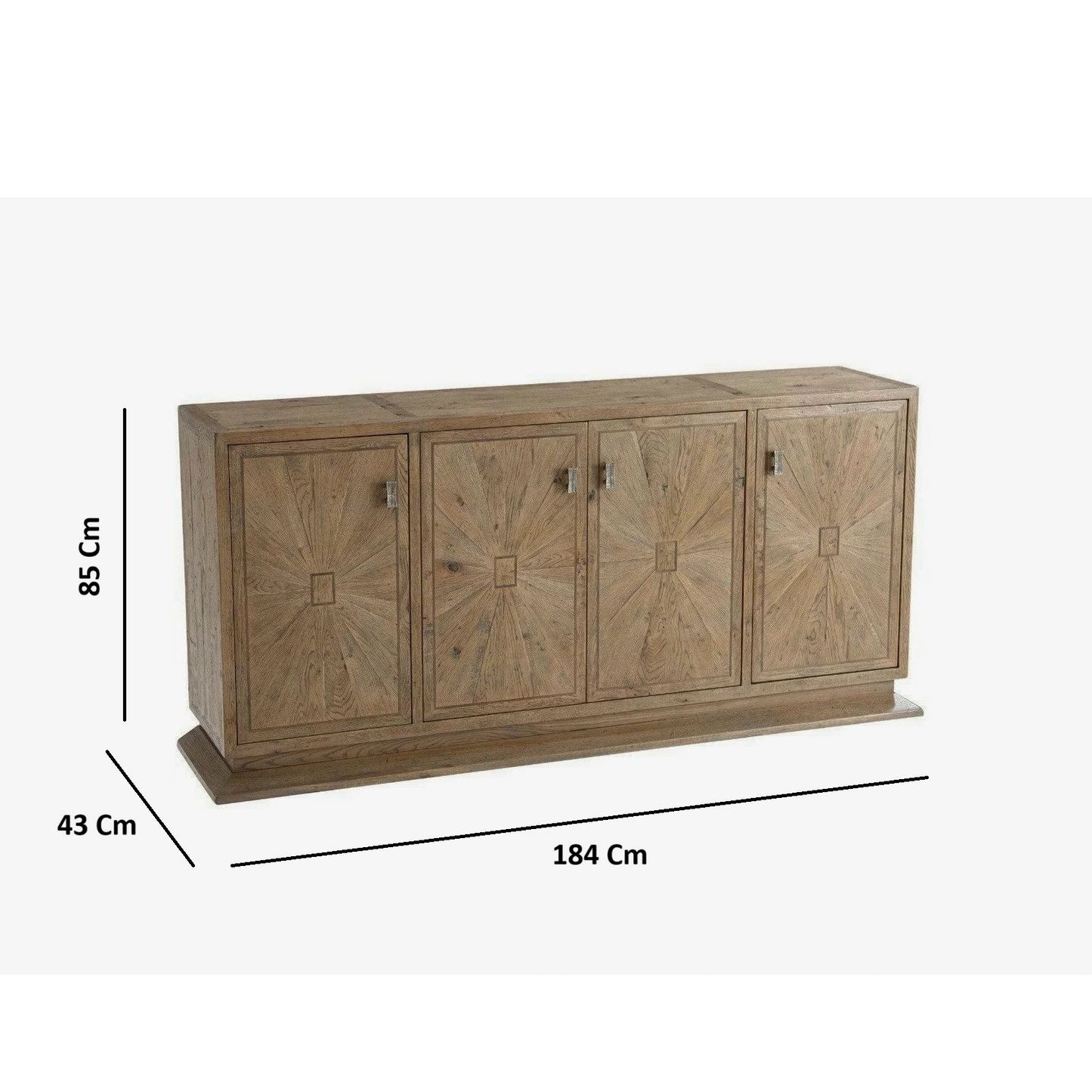 Wooden Sideboard Cabinet with Storage for Living Room