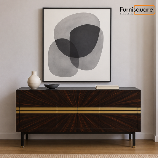 Wooden Sideboard Cabinet with Drawers for Living Storage