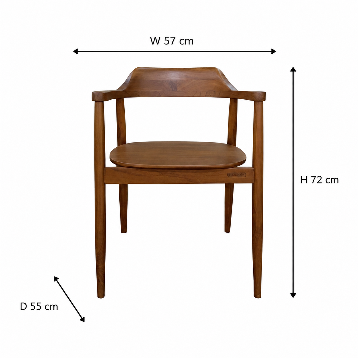 Wooden Dining Table 4-Seater Set for Dining Room