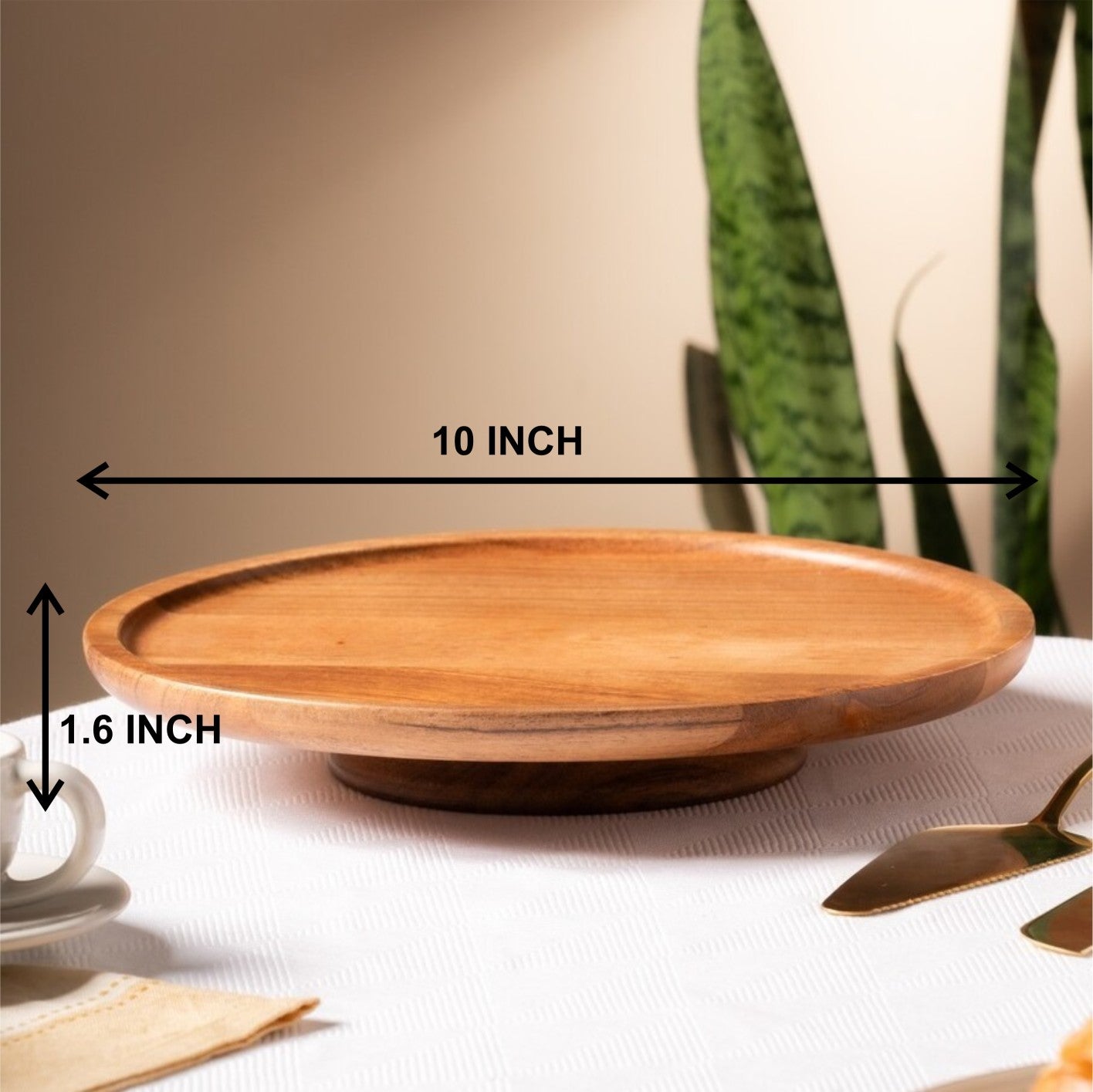 Wooden Food Display Stand for Parties, Home Decor & Dining Table Setup