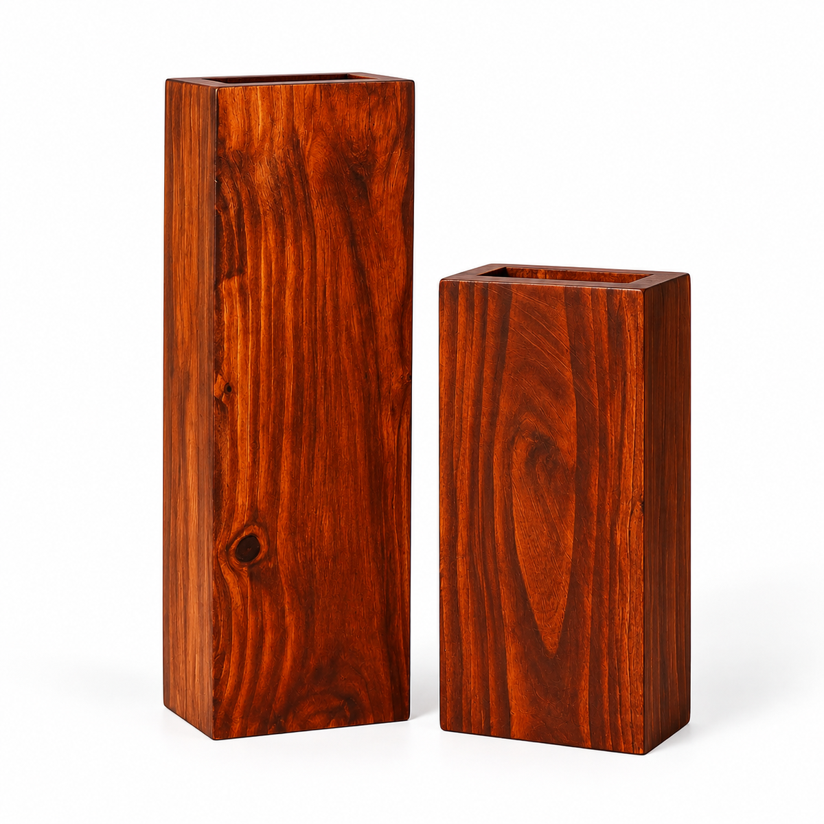 Wooden Decorative Vase Set for Home Décor