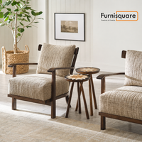 Wooden Single Seater Sofa for Living Room