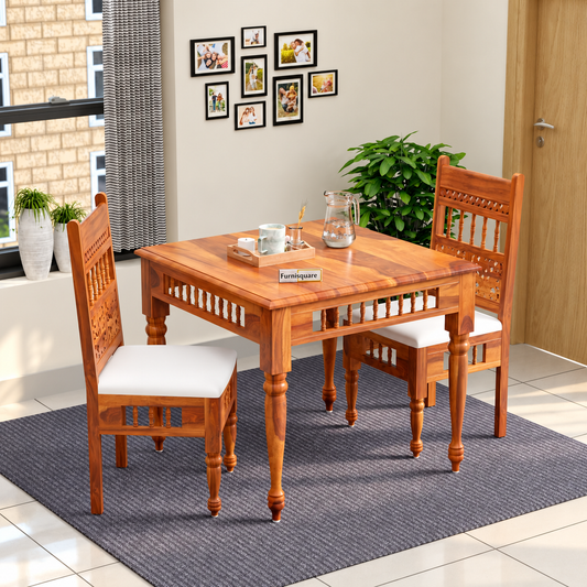 Wooden Dining Table 2-Seater Set for Dining Room