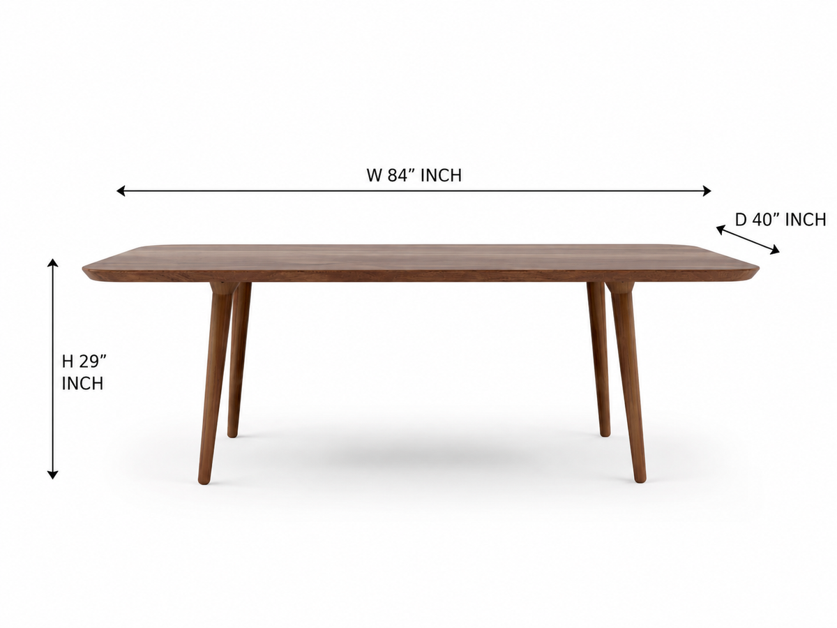 Solid Wood Dining Table 4-Seater Set for Dining Room