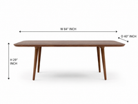 Solid Wood Dining Table 4-Seater Set for Dining Room