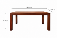 Wooden Dining Table 4-Seater Set for Dining Room