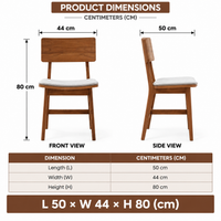 Solid Wood Frame with Cushioned Seat