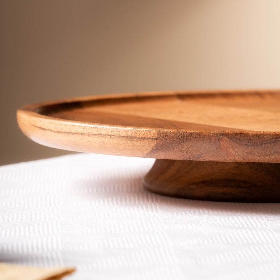 Wooden Food Display Stand for Parties, Home Decor & Dining Table Setup