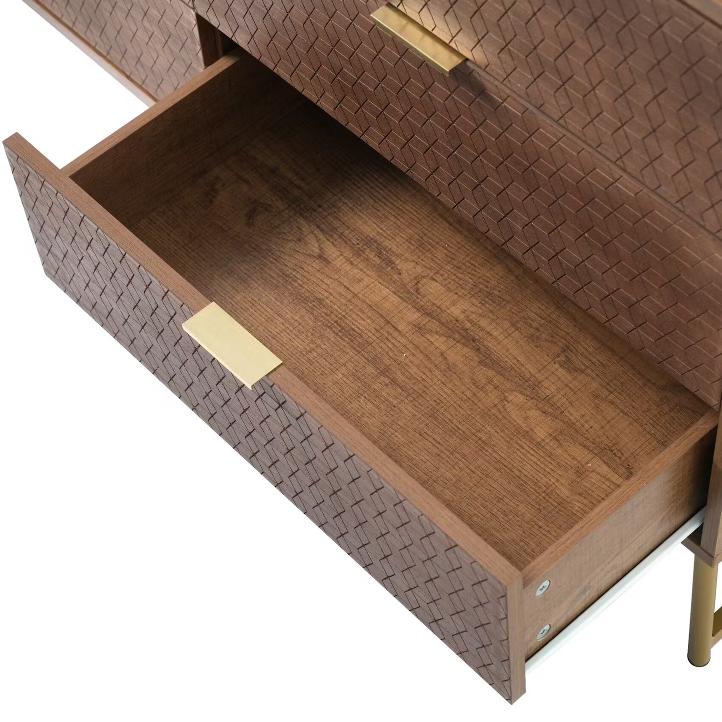 Wooden Chest of Drawer for Living Room in Natural Finish