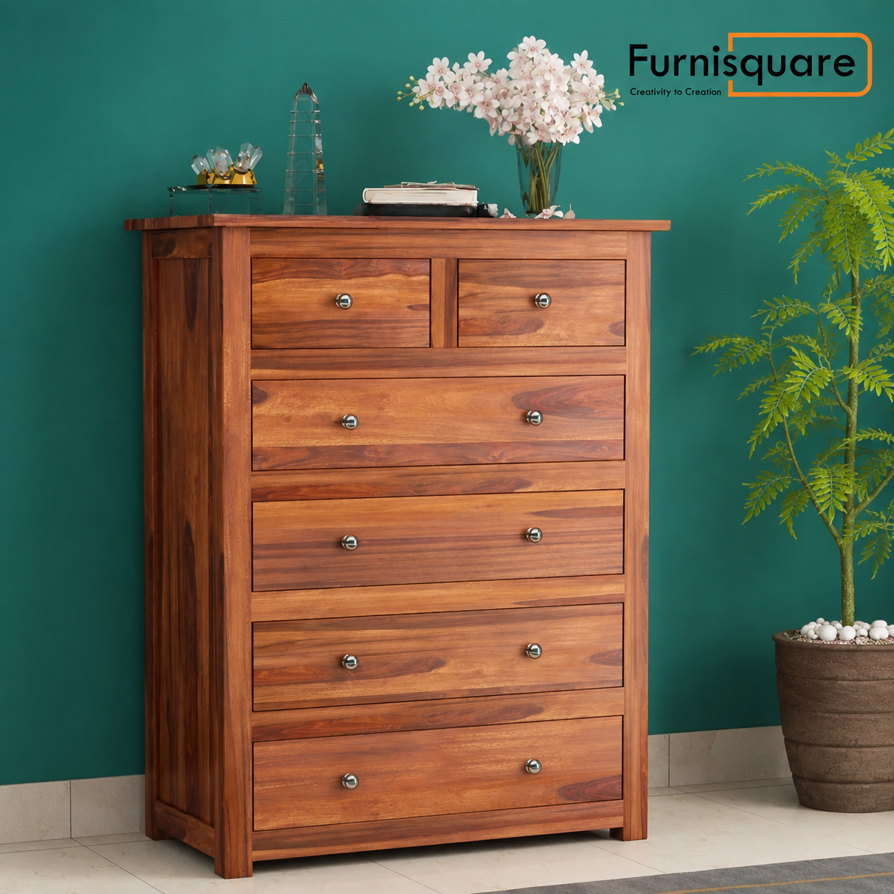 Wooden Chest of Drawers for Bedroom