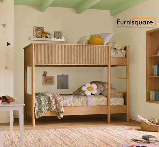 Solid Wood Bunk Bed for Kid's Bedroom