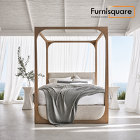 Wooden Poster Bed for Bedroom