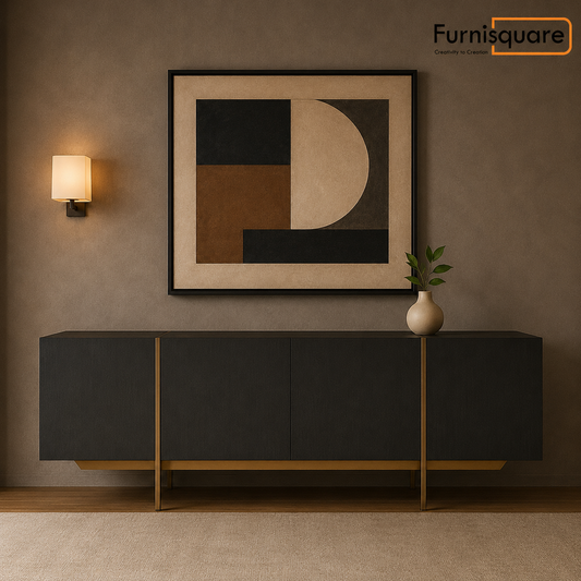 Wooden Sideboard Cabinet with Storage for Living Room