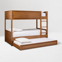 Solid Wood Bunk Bed in Natural Finish