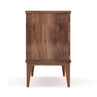 Solid Wood Sideboard with Integrated Pulls & Tapered Legs