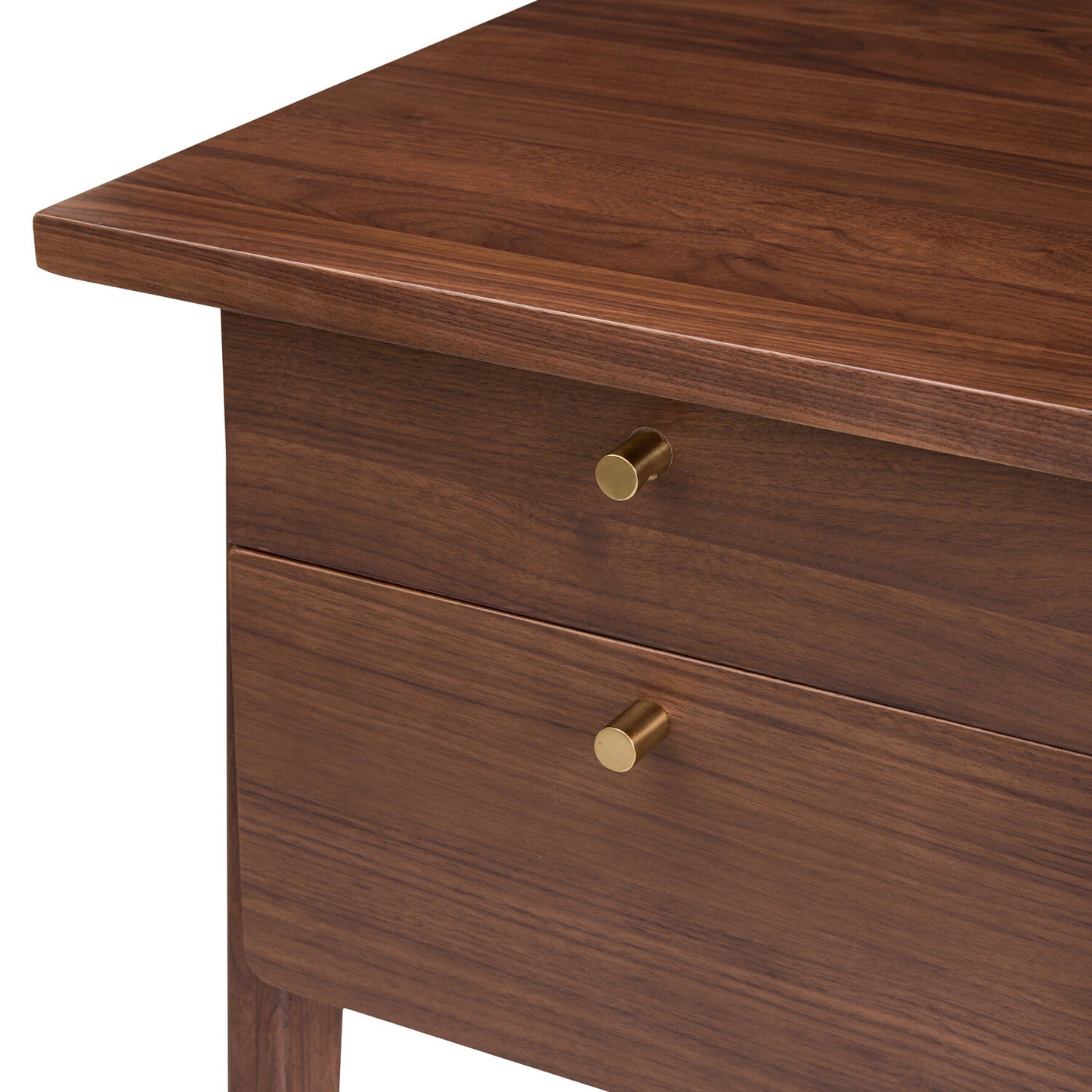 Solid Wood Study Table with Drawers Study Room in Walnut Finish