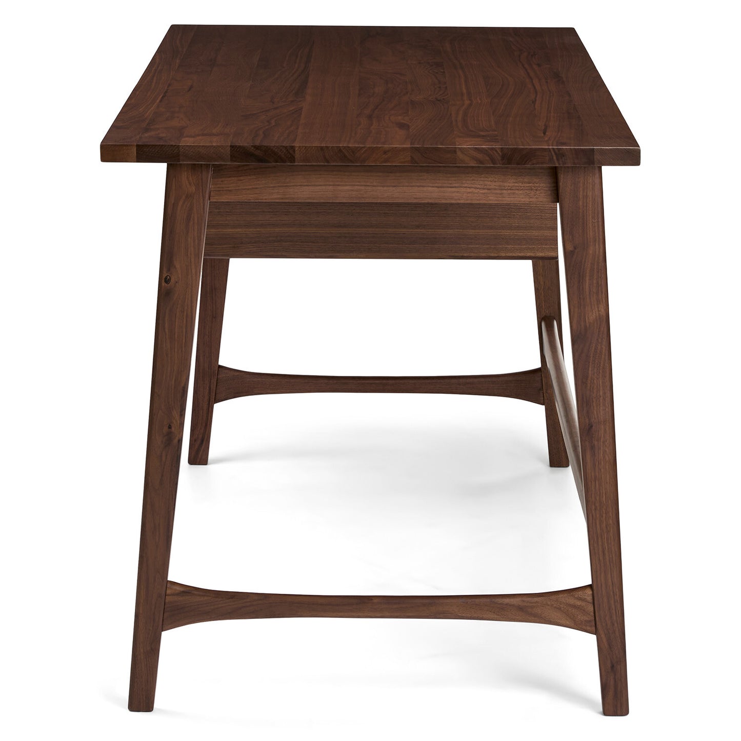 Solid Wood Study Table with Drawers Study Room in Walnut Finish