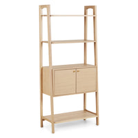 Wooden Ladder Bookshelf for Living Room