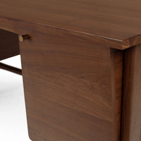 Wooden Writing Desk with Multiple Drawers