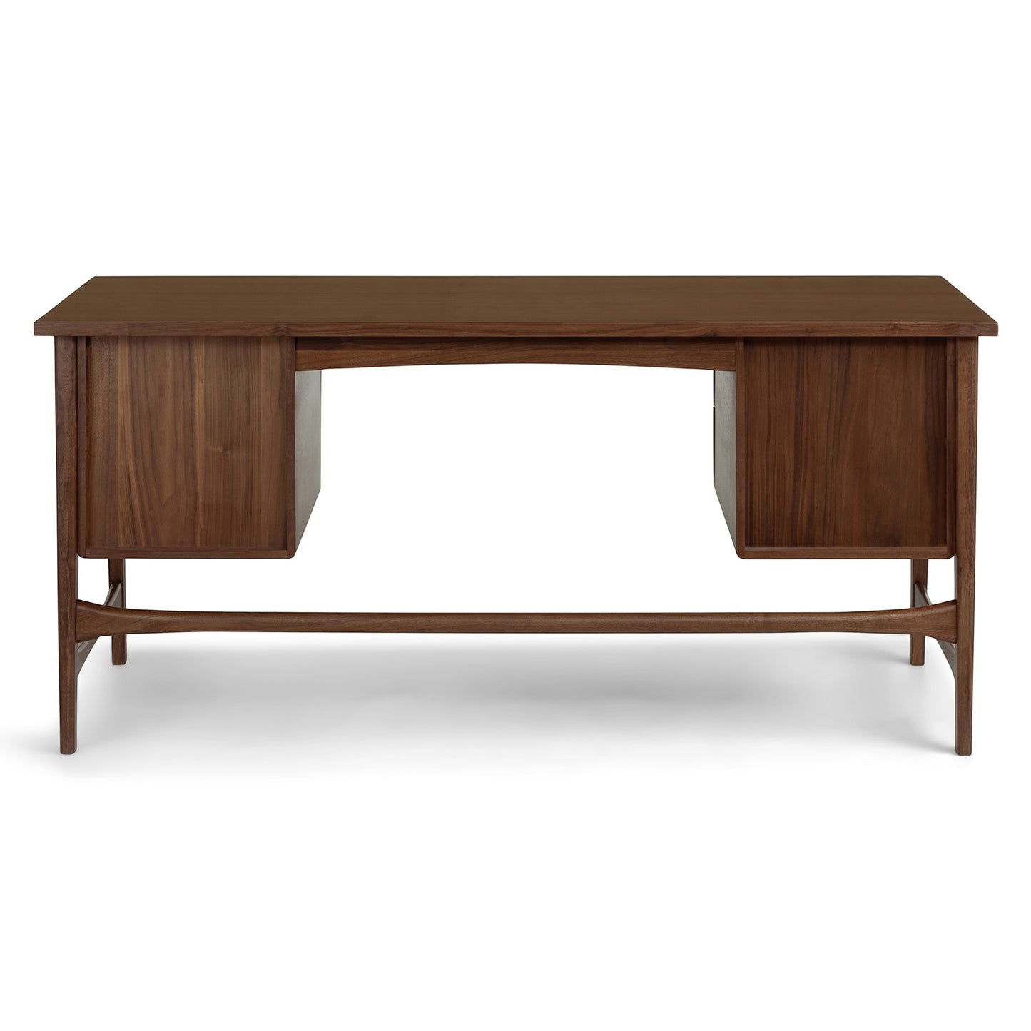 Wooden Writing Desk with Multiple Drawers