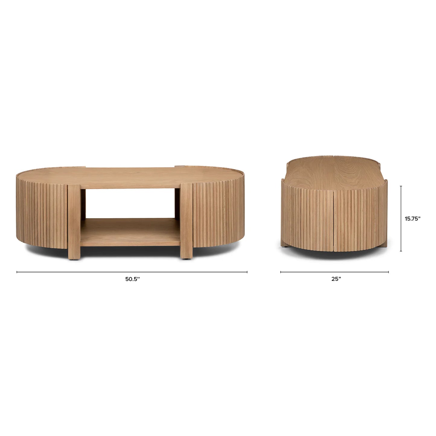 Solid Wood Center Table for Living Room