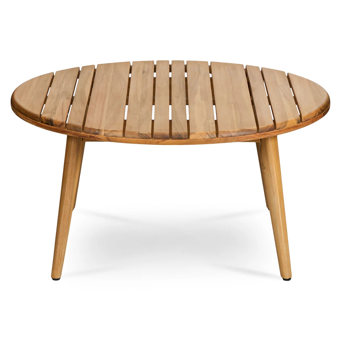 Wooden Round Coffee Table for Living Room