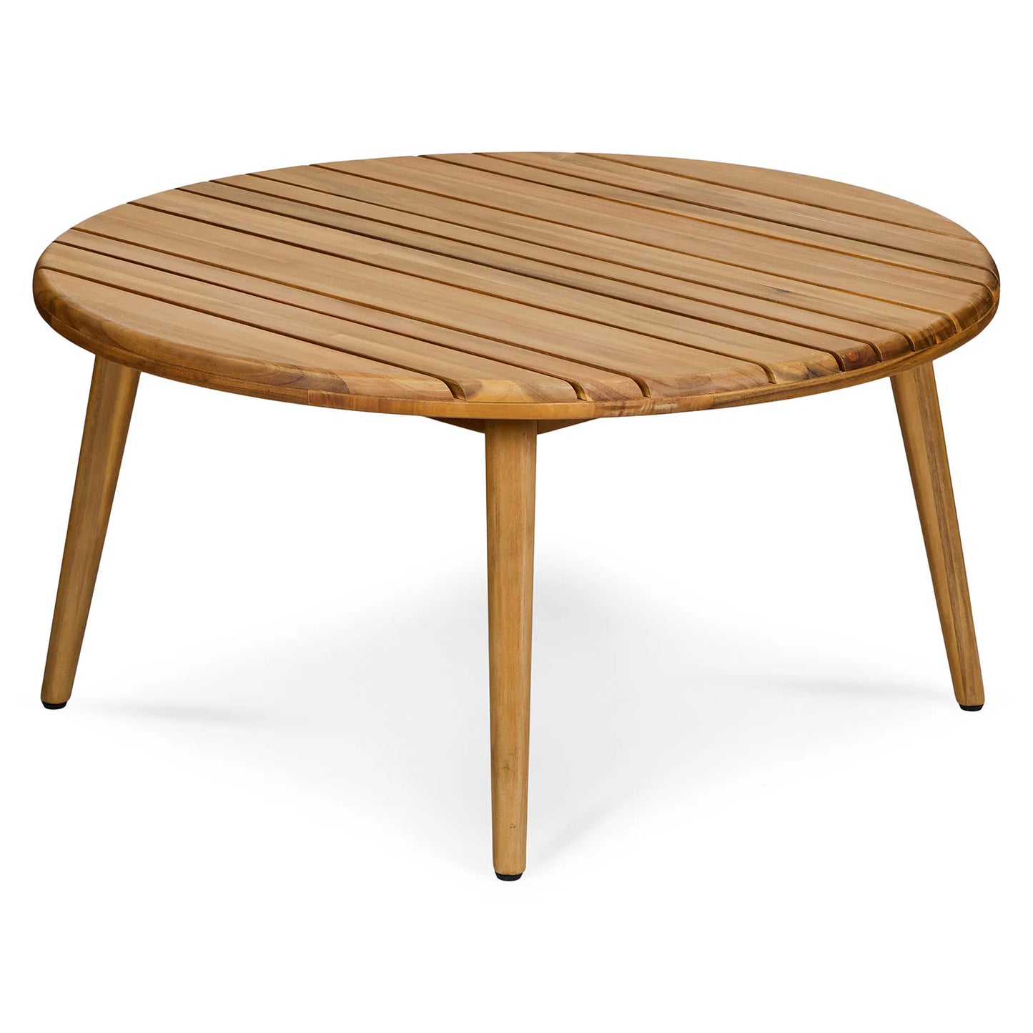 Wooden Round Coffee Table for Living Room