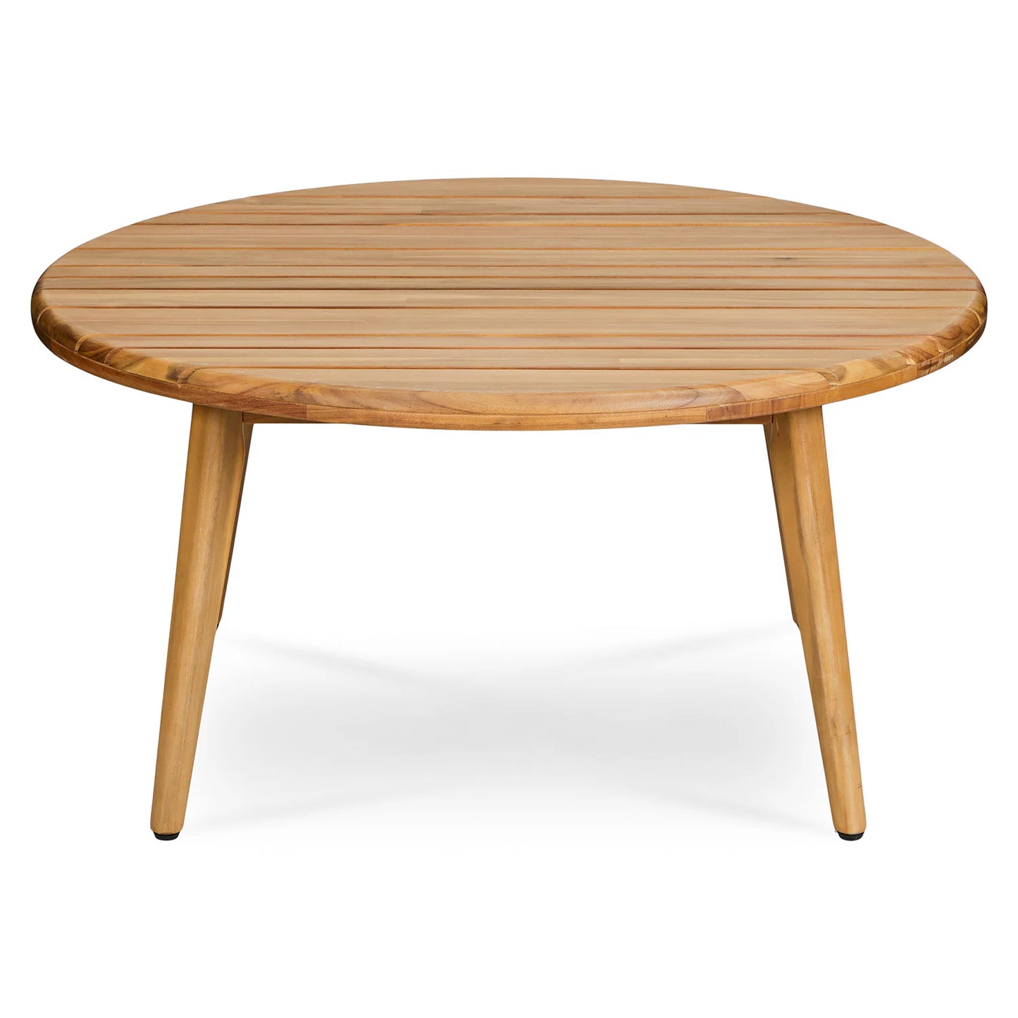 Wooden Round Coffee Table for Living Room