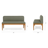 Solid Wood L-Shaped Upholstered Corner Bench