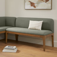 Solid Wood L-Shaped Upholstered Corner Bench
