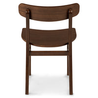 Wooden Dining Chair in for Dining Space in Walnut Finish