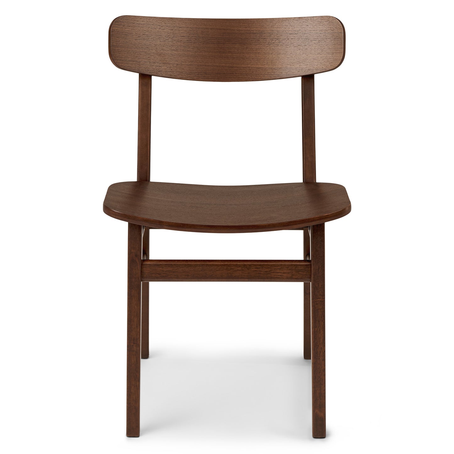 Wooden Dining Chair in for Dining Space in Walnut Finish