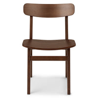 Wooden Dining Chair in for Dining Space in Walnut Finish