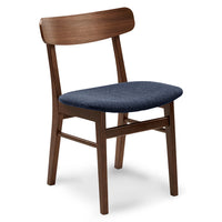 Solid Wood Chair for Dining & Study Space with Cushioned Seat
