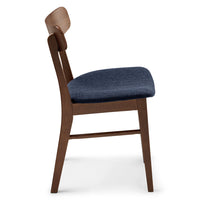 Solid Wood Chair for Dining & Study Space with Cushioned Seat