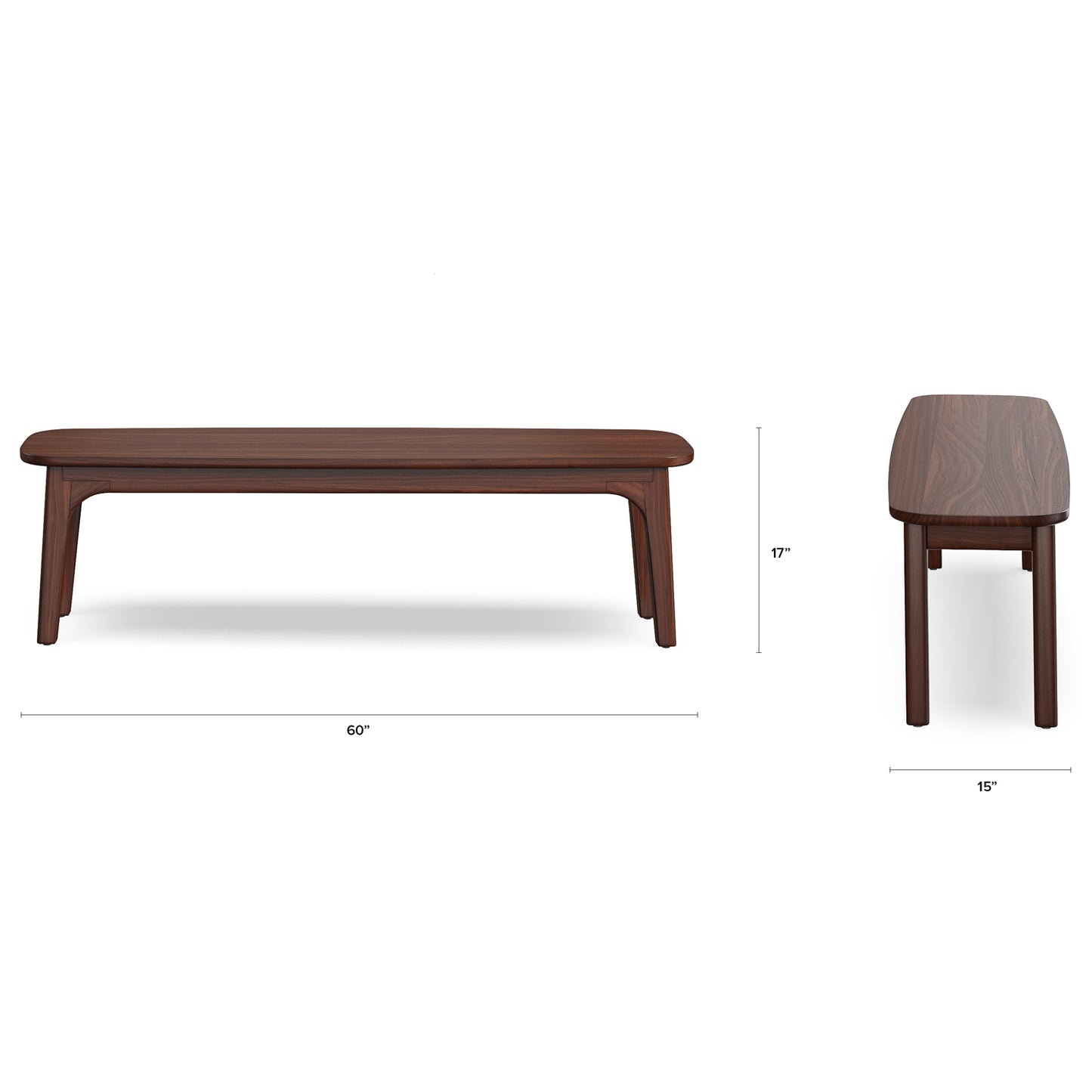 Solid Wood Dining Bench for Dining Room