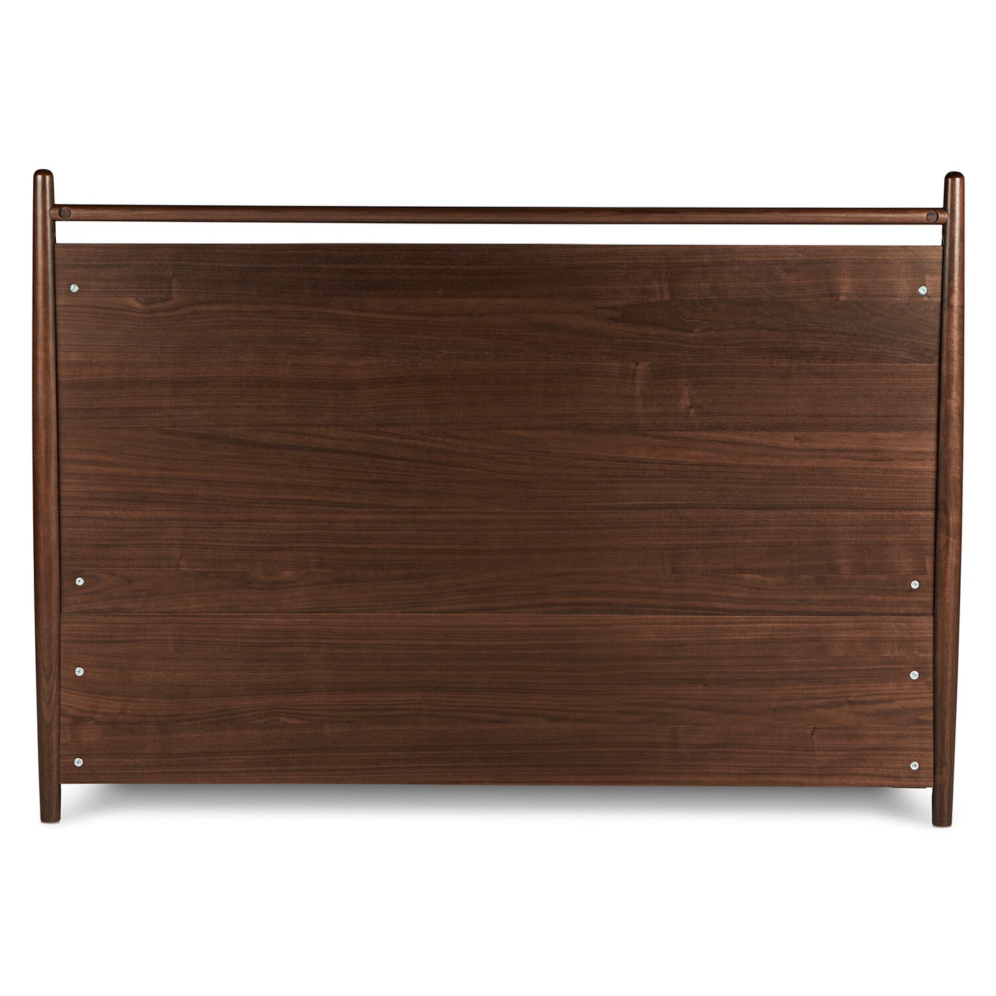 Solid Wood Queen Size Bed with Storage Drawers in Walnut Finish