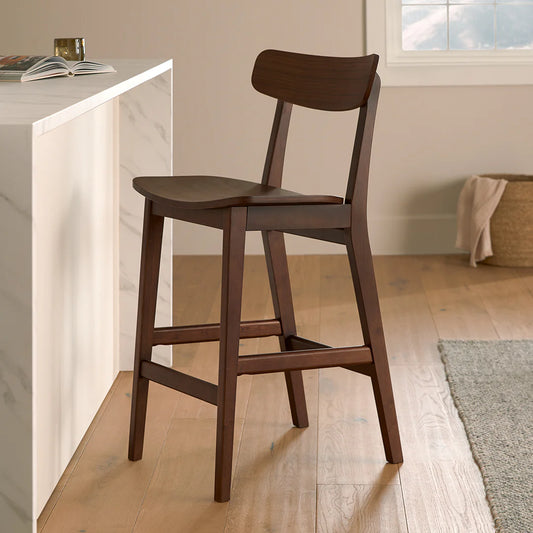Solid Wood Bar Stool for Bar Furniture and Living Storage