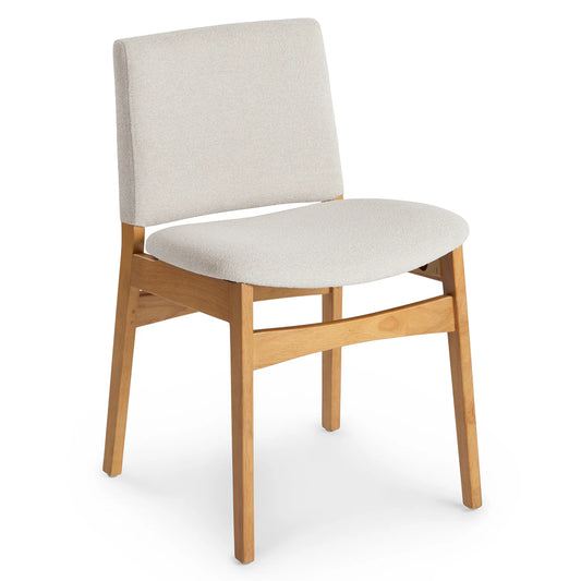 Solid Wood Dining Chair with Cushioned Seat