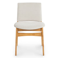 Solid Wood Dining Chair with Cushioned Seat