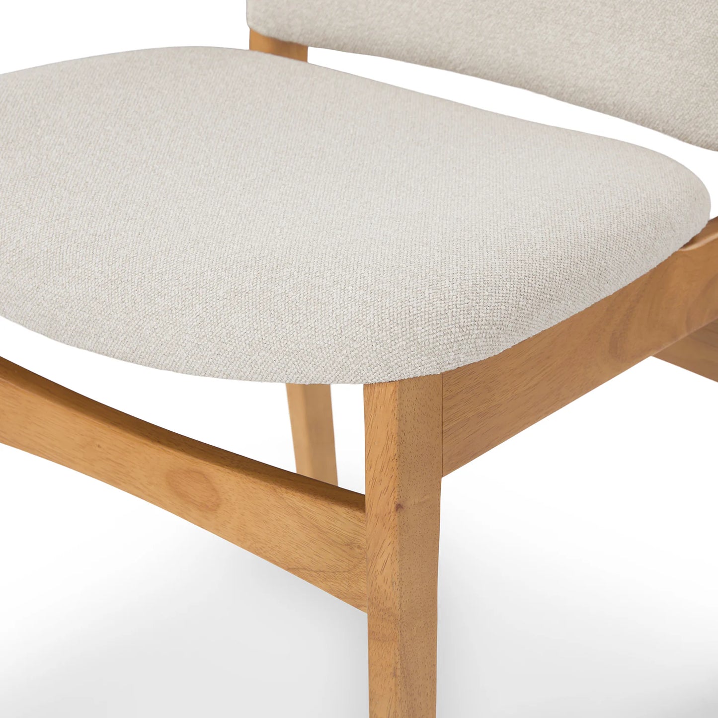Solid Wood Dining Chair with Cushioned Seat